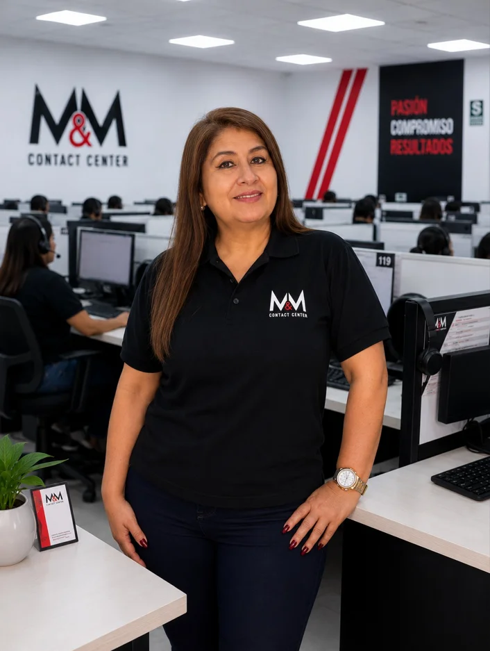 Colaboradora de M&M Contact Center